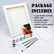 Canvas Painting Kit Pre Drawn Canvas for Painting for Adults Painting Party Kits Paint and Sip Party Supplies 8x10 Canvas to Paint 8 Acrylic Colors,3 Brush,1 Pallet Girl Paint Art Set